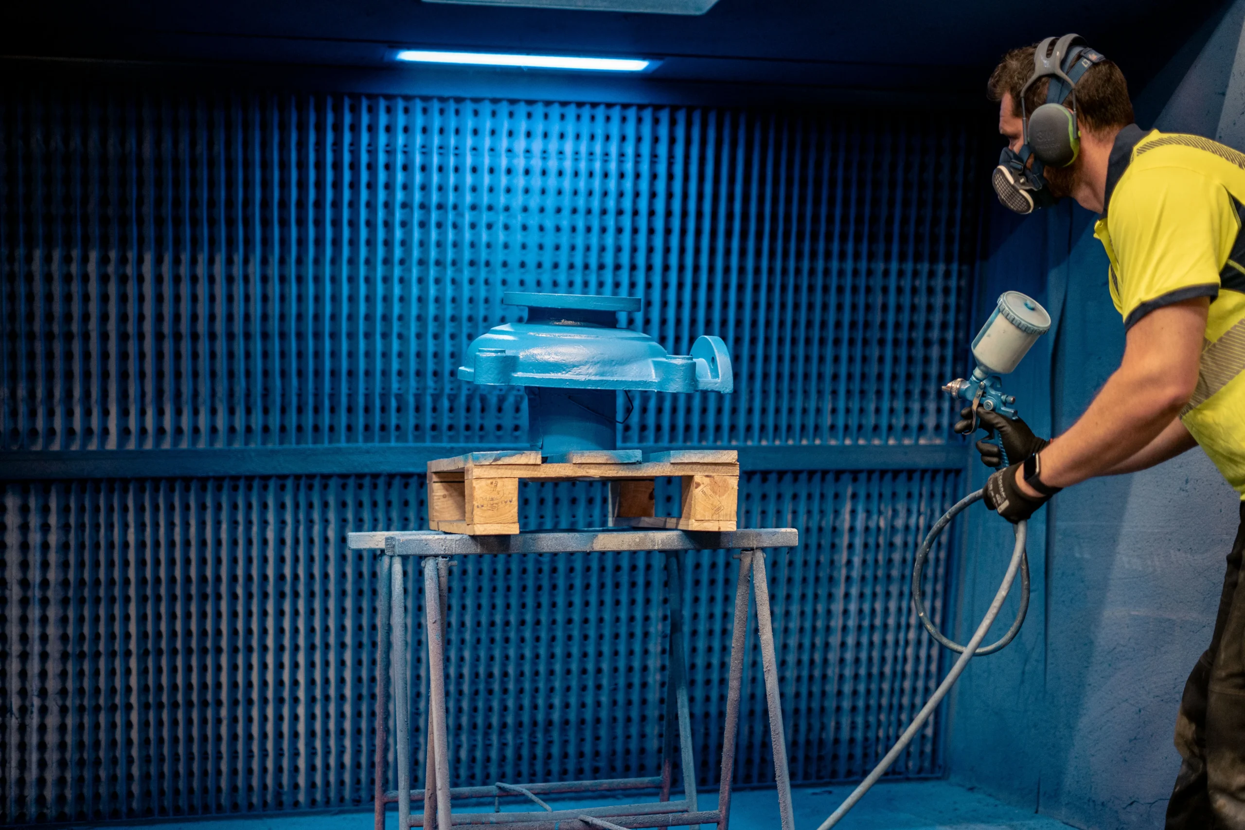 Pompe centrifuge IPS en cabine de peinture